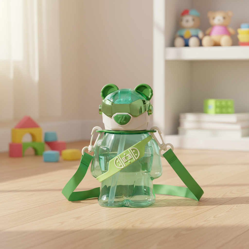 Robo Skater Bear Bottle – Cosmic Blue