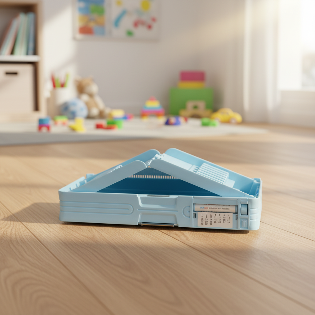 Cheerful Cat Study Lock Pencil Box