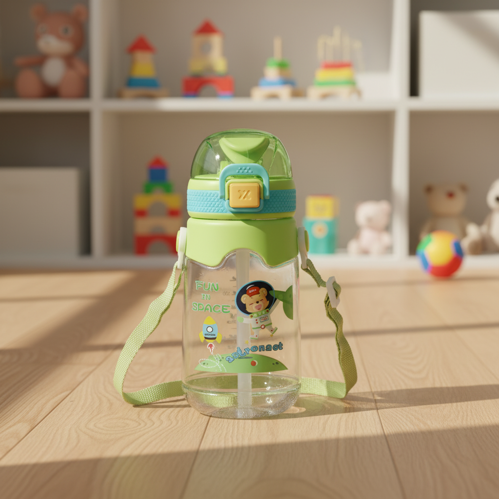 Astro Explorer Kids Straw Bottle
