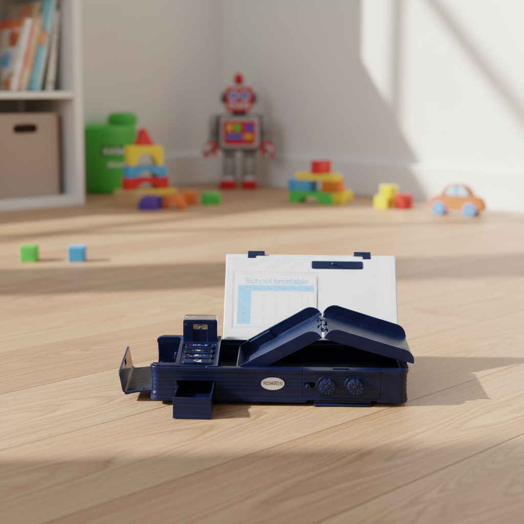 Smiley Dino Garden Lock Pencil Box