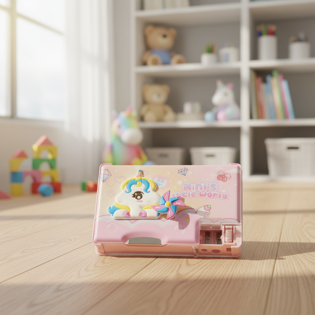 Nice Day Penguin Lock Pencil Box