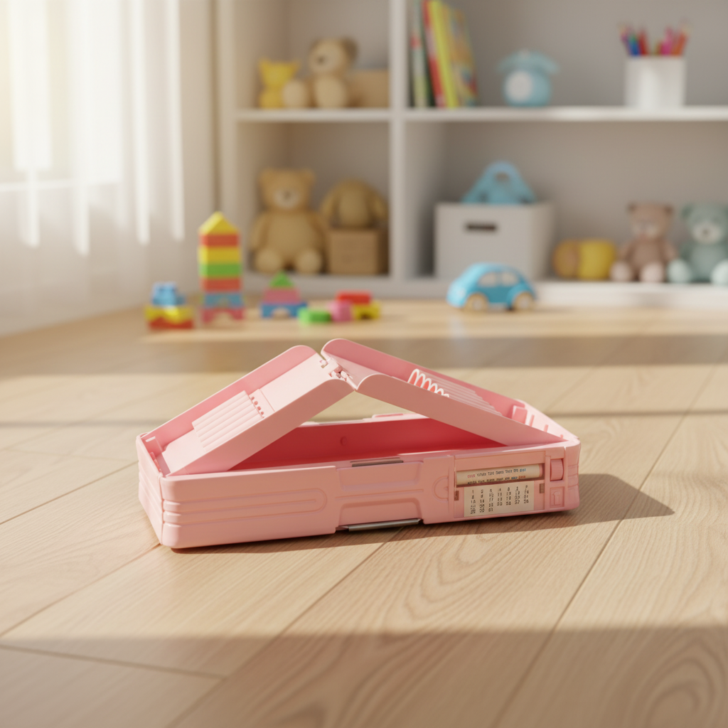 Cheerful Cat Study Lock Pencil Box