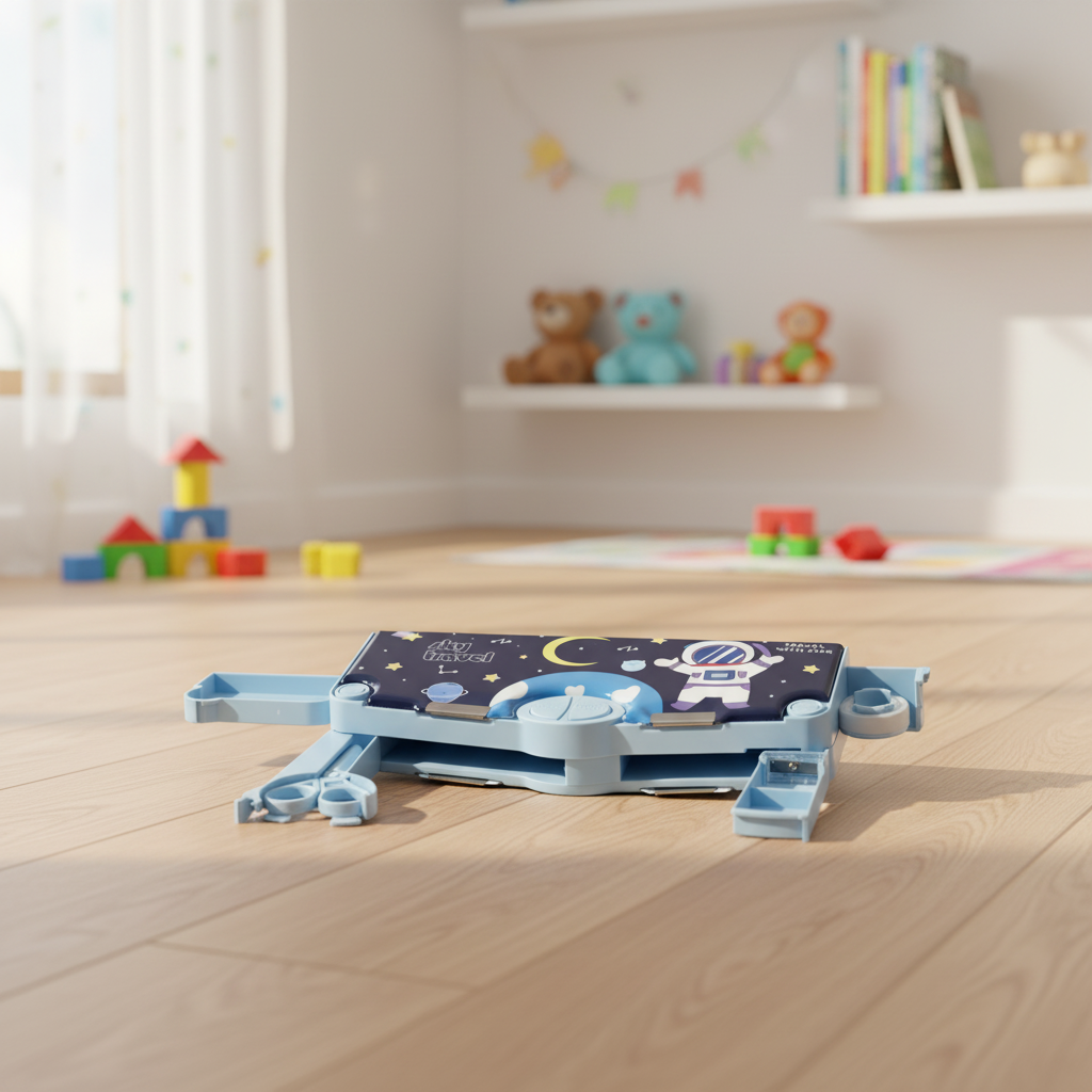 Space Mission Astronaut Lock Pencil Box