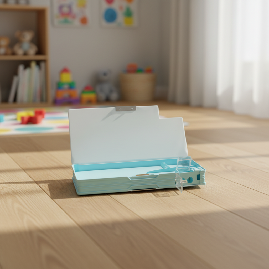 Nice Day Penguin Lock Pencil Box