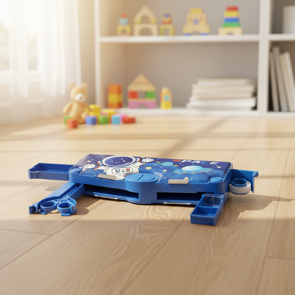 Space Mission Astronaut Lock Pencil Box