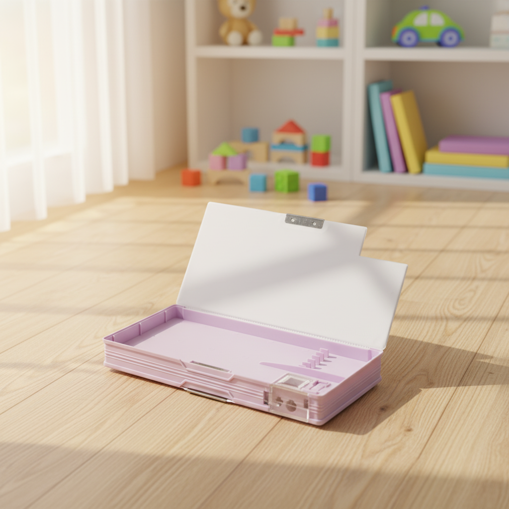 Nice Day Penguin Lock Pencil Box