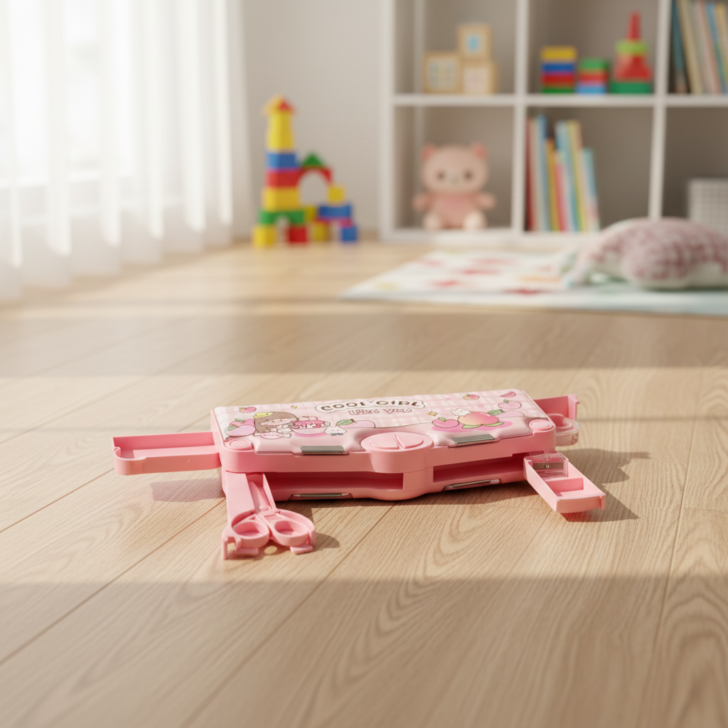 Space Mission Astronaut Lock Pencil Box