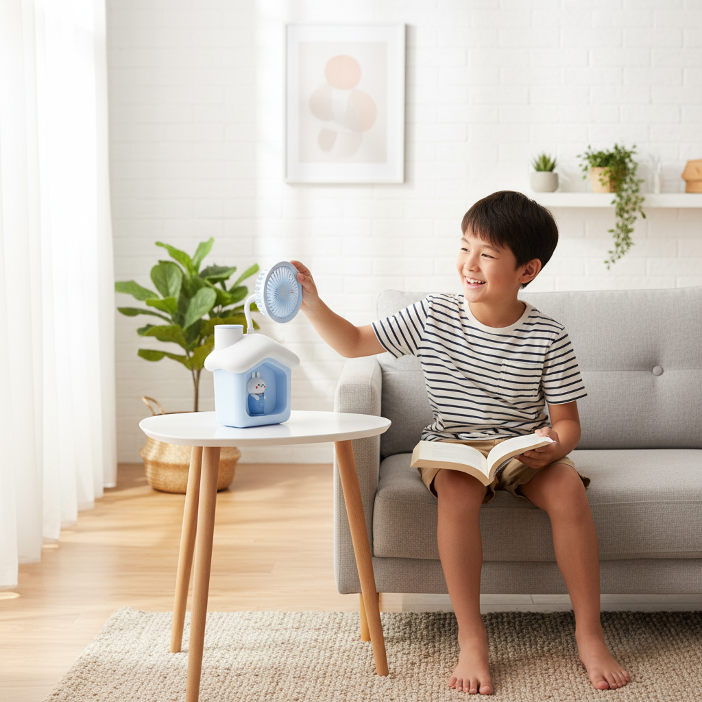 Bunny House Fan Lamp