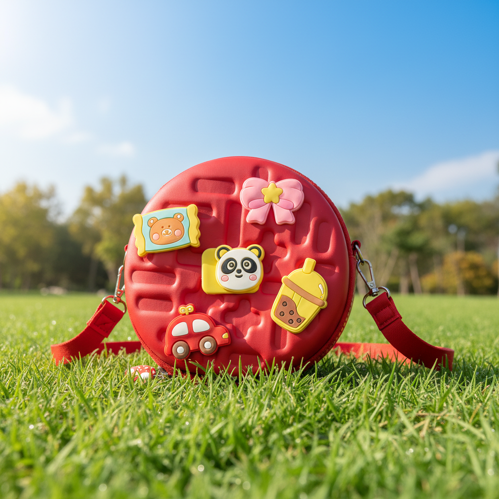 Round Kids Crossbody Charm Purse