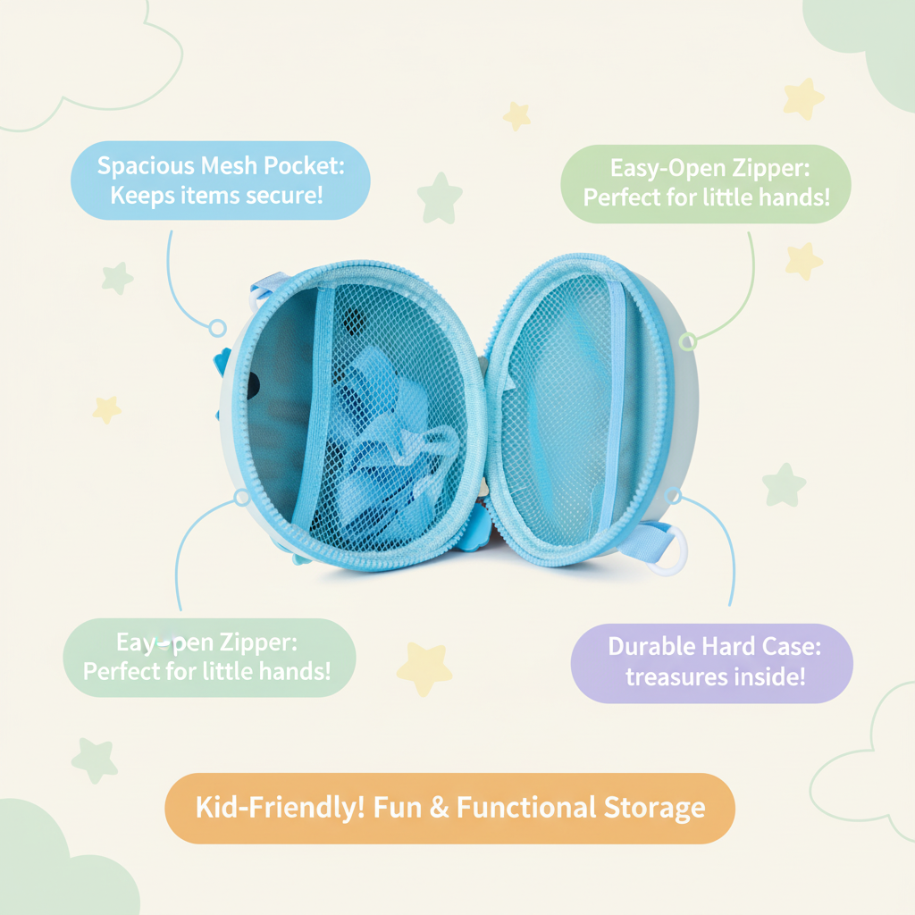 Round Kids Crossbody Charm Purse