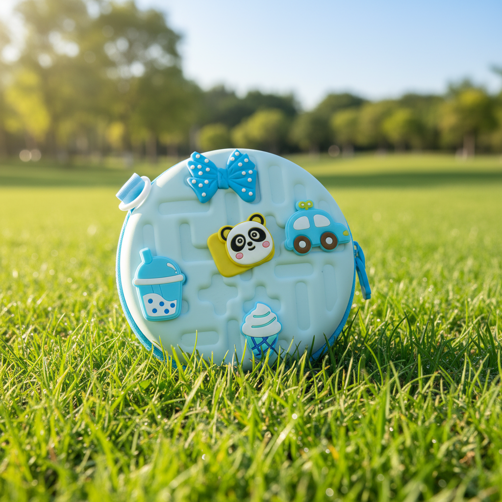 Round Kids Crossbody Charm Purse