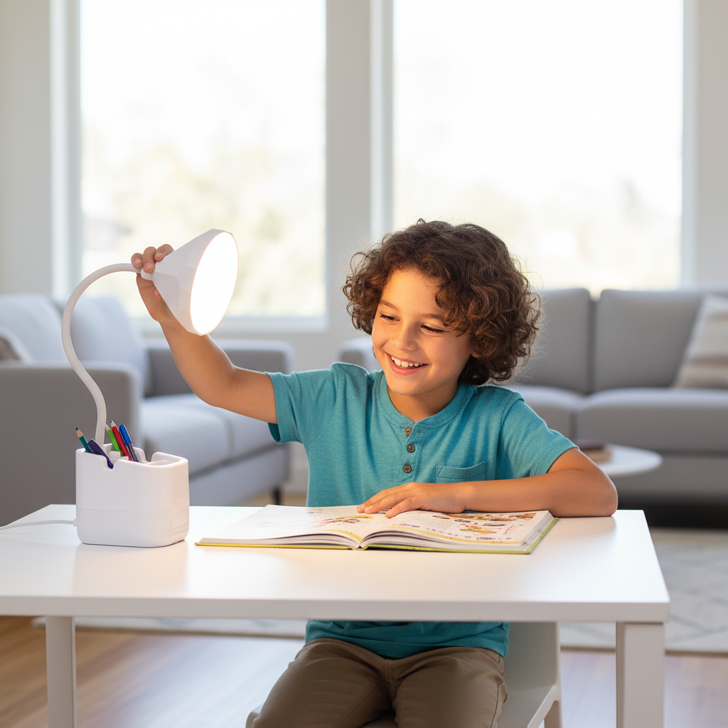 Mini Desk Organizer Lamp
