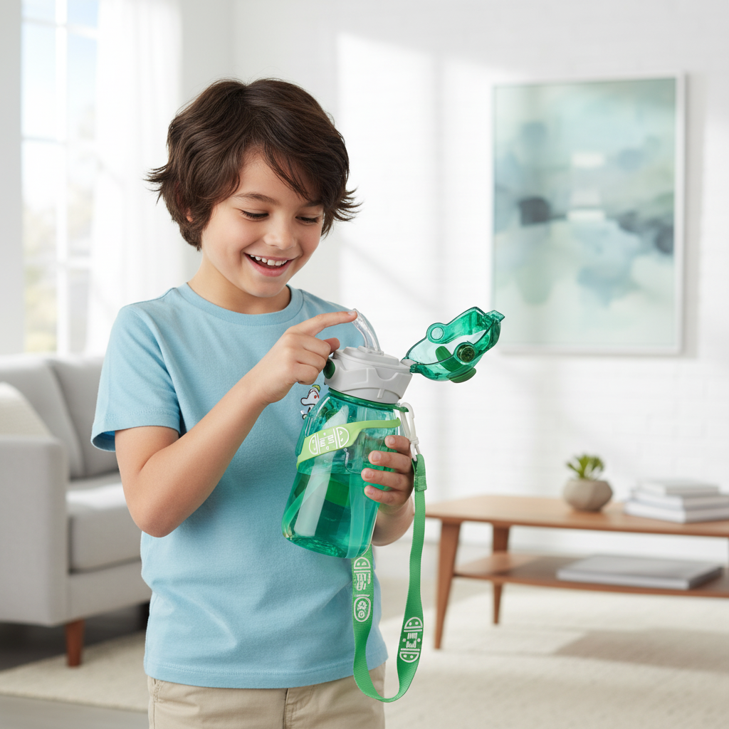 Robo Skater Bear Bottle – Cosmic Blue