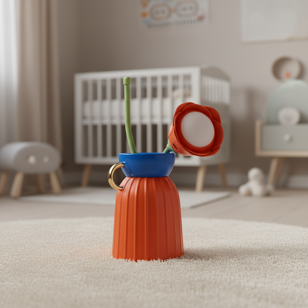 Aqua Flower Vase LED Lamp